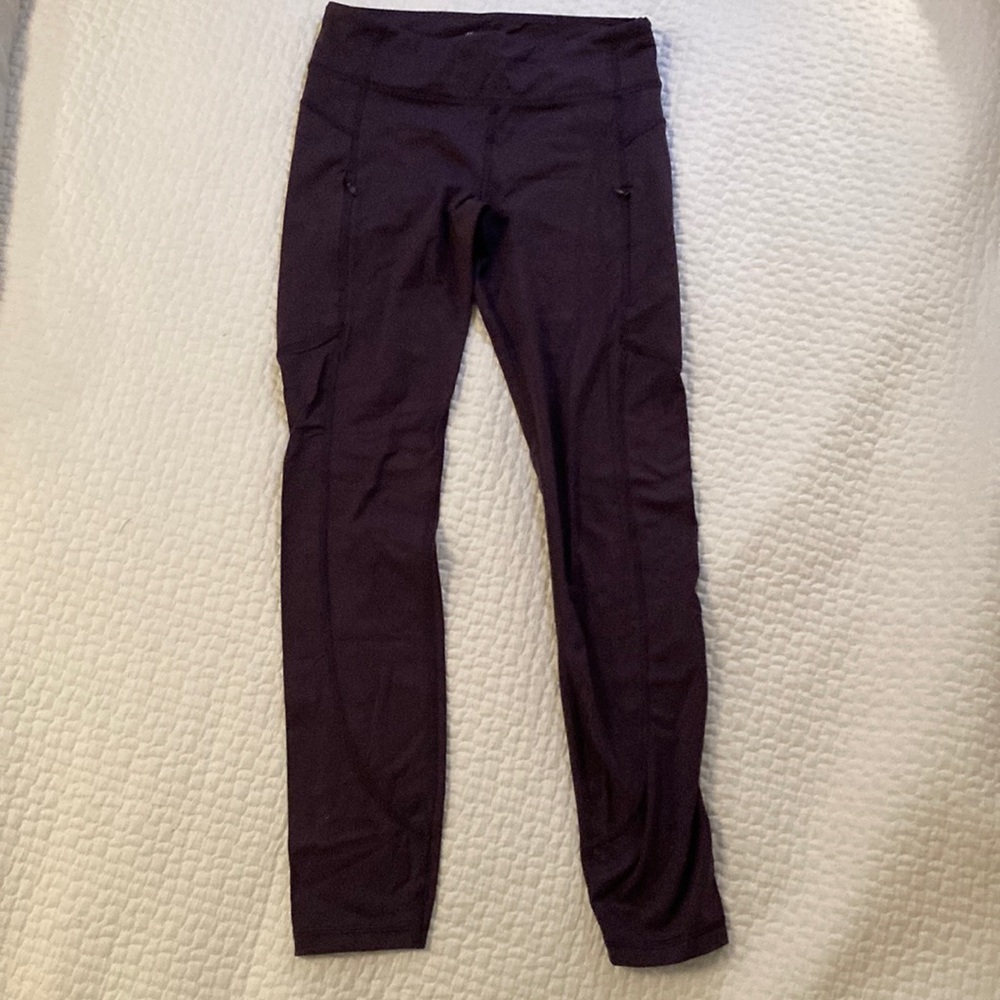 Athlete Girl Eggplant colored Workout leggings size XL/14